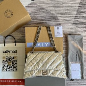Balenciaga Hourglass Crush Bags 716393