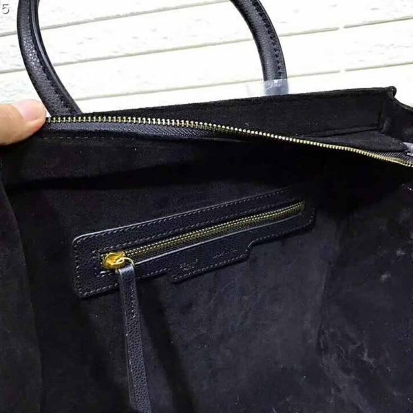 Celine Medium Luggage Phantom Bag in Baby Calfskin Leather-Black - Image 4