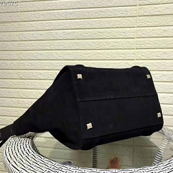 Celine Medium Luggage Phantom Bag in Baby Calfskin Leather-Black - Image 6