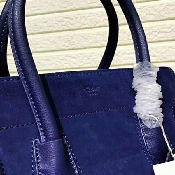 Celine Medium Luggage Phantom Bag in Baby Calfskin Leather-Blue - Image 8
