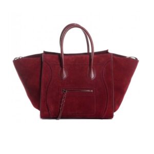 Celine Medium Luggage Phantom Bag in Baby Calfskin Leather-Purple