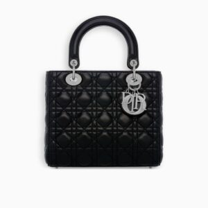 Dior Big Lady Dior Bag in Cannage Lambskin-Black