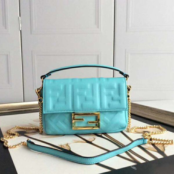 Fendi Women Iconic Baguette Leather Bag in Mini Size - Image 2