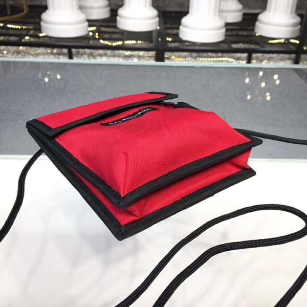 Balenciaga Men Explorer Pouch Strap-Red - Image 3
