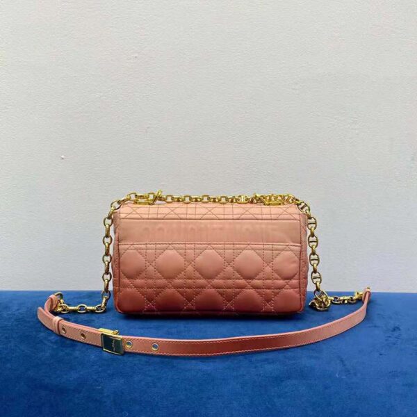 Dior Women Small Dior Caro Bag Pink Gradient Cannage Lambskin - Image 2