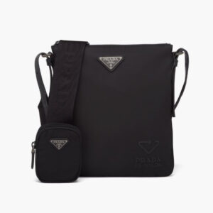 Prada Men Re-Nylon and Saffiano Leather Shoulder Bag