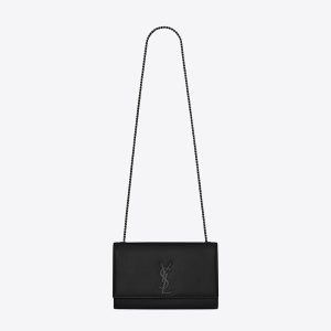 Saint Laurent YSL Women Kate Medium in Grain DE Poudre Embossed Leather