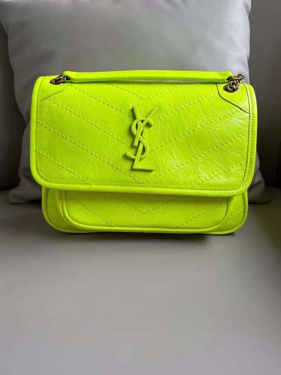 Saint Laurent Niki Leather Bags 22cm 533037