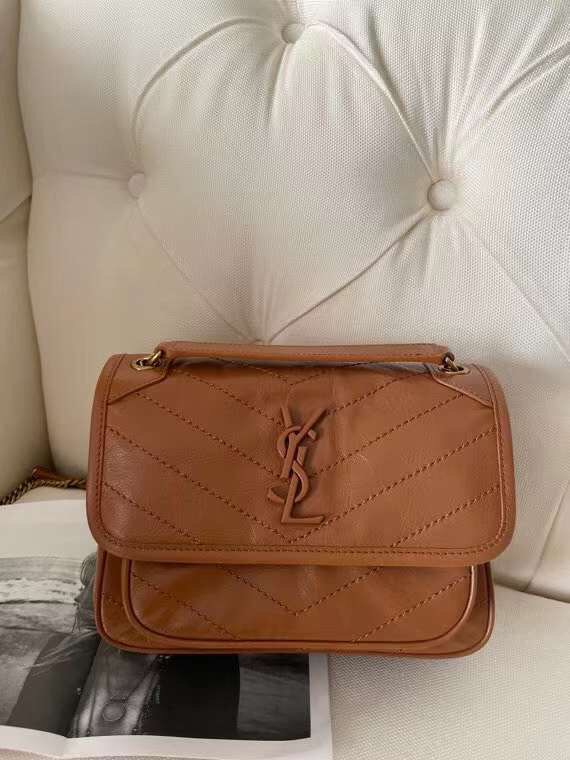 Saint Laurent Niki Leather Bags 22cm 533037 - Image 2