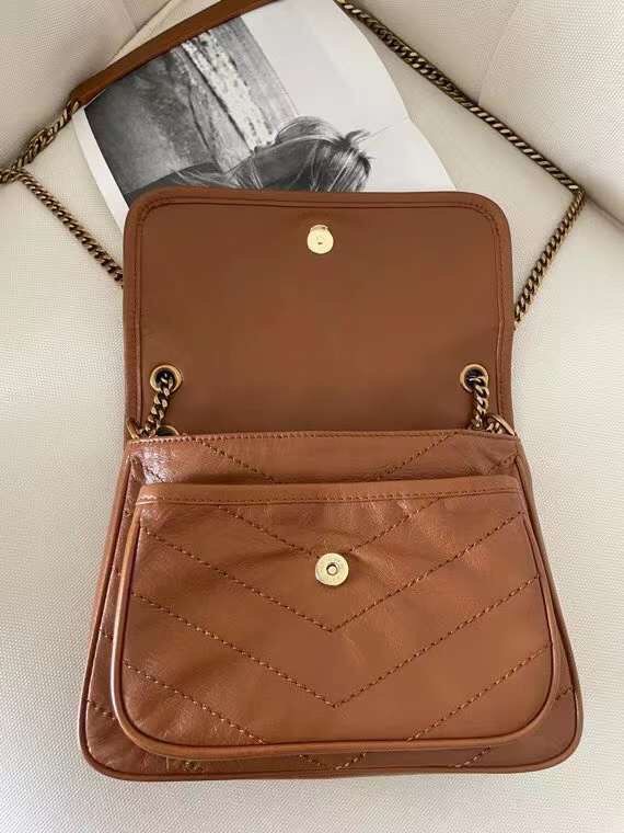 Saint Laurent Niki Leather Bags 22cm 533037 - Image 9