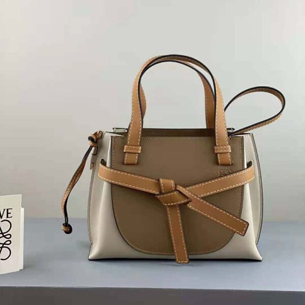 Loewe Women Mini Gate Top Handle Bag in Soft Calfskin - Image 10