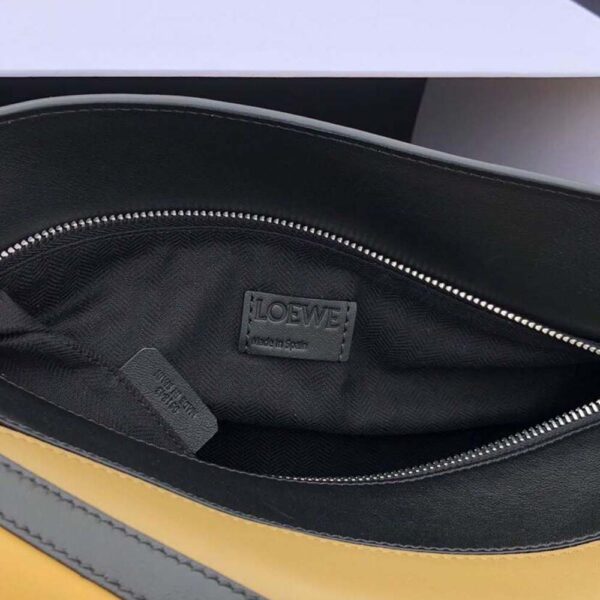 Loewe Women Puzzle Graphic Bag Cereal/Leaf in Classic Calf - Image 4