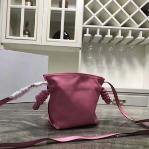 Loewe Women Flamenco Knot Mini Bag in Nappa Leather-Pink