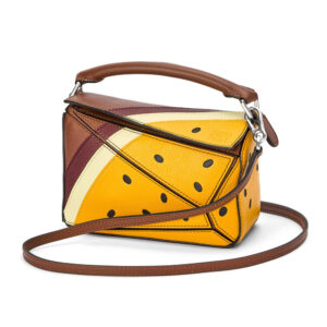 Loewe Women Passion Fruit Mini Puzzle Bag in Classic Calfskin